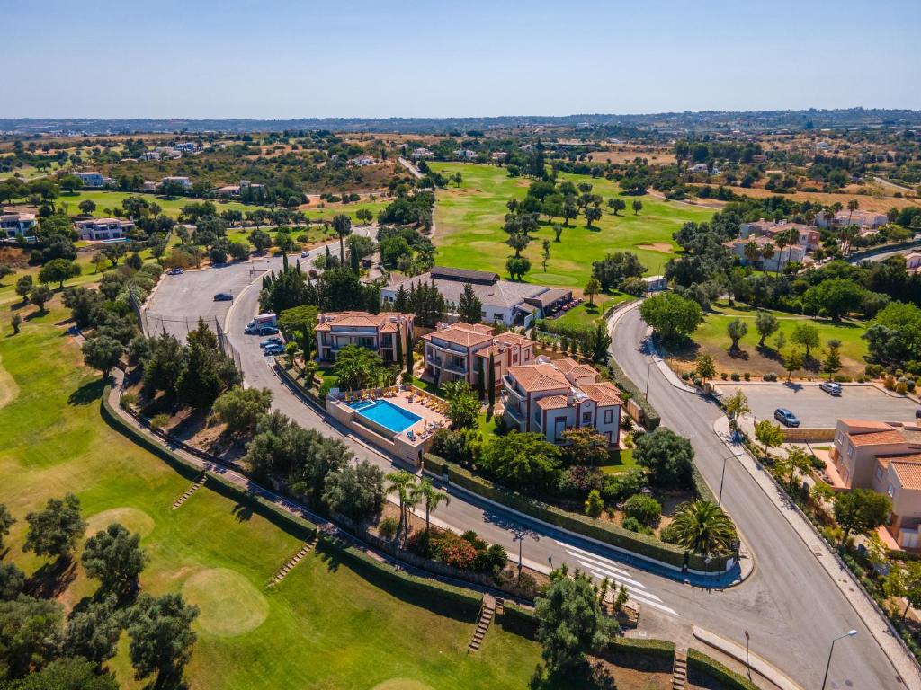 Panoramic golf course views from the property